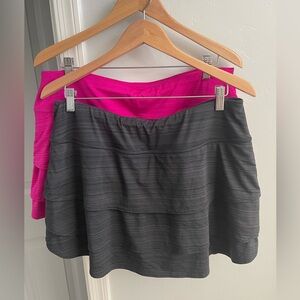 Athleta running skirts x2 for the price